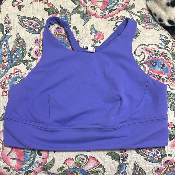 Lululemon purple Wunder Train Long Line Bra size 12 - Picture 1 of 3